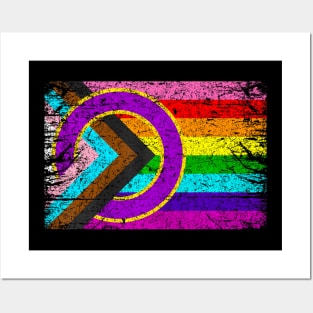 Intersex Inclusive Progress Pride Flag  LGBT Progress Posters and Art